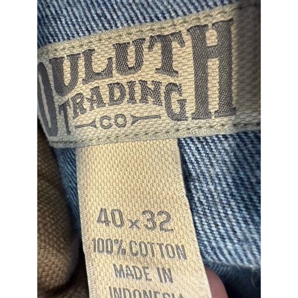 Duluth Trading Men’s Jeans Relaxed Blue Casual 40x32. Frayed. - Picture 7 of 7